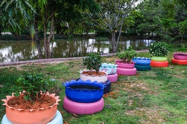 Tire Planter Garden