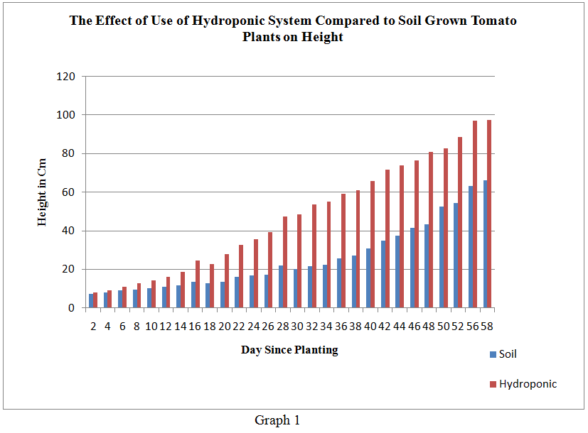 Hydroponic & soil tomato growth comparison