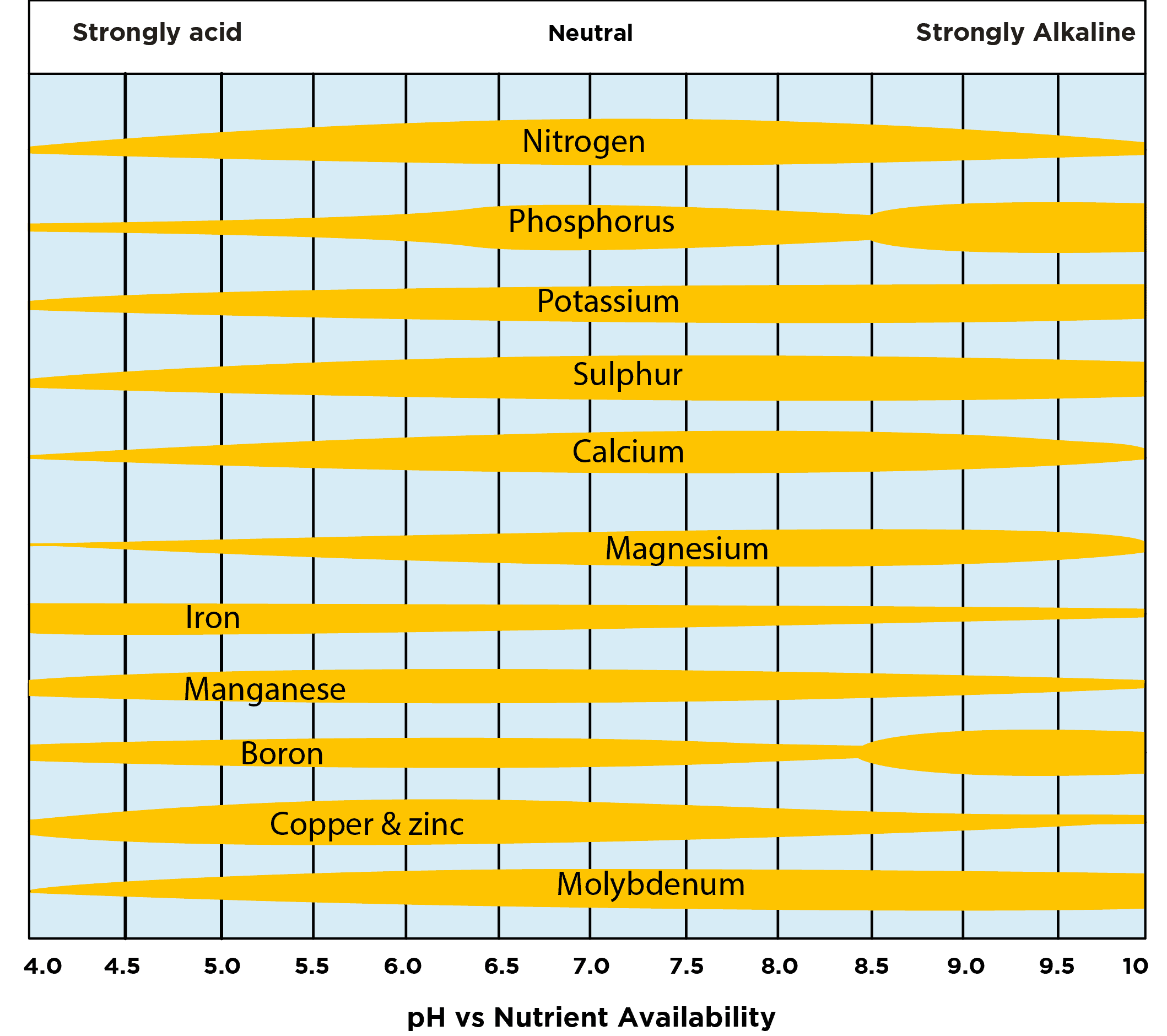 pH and nutrient availability