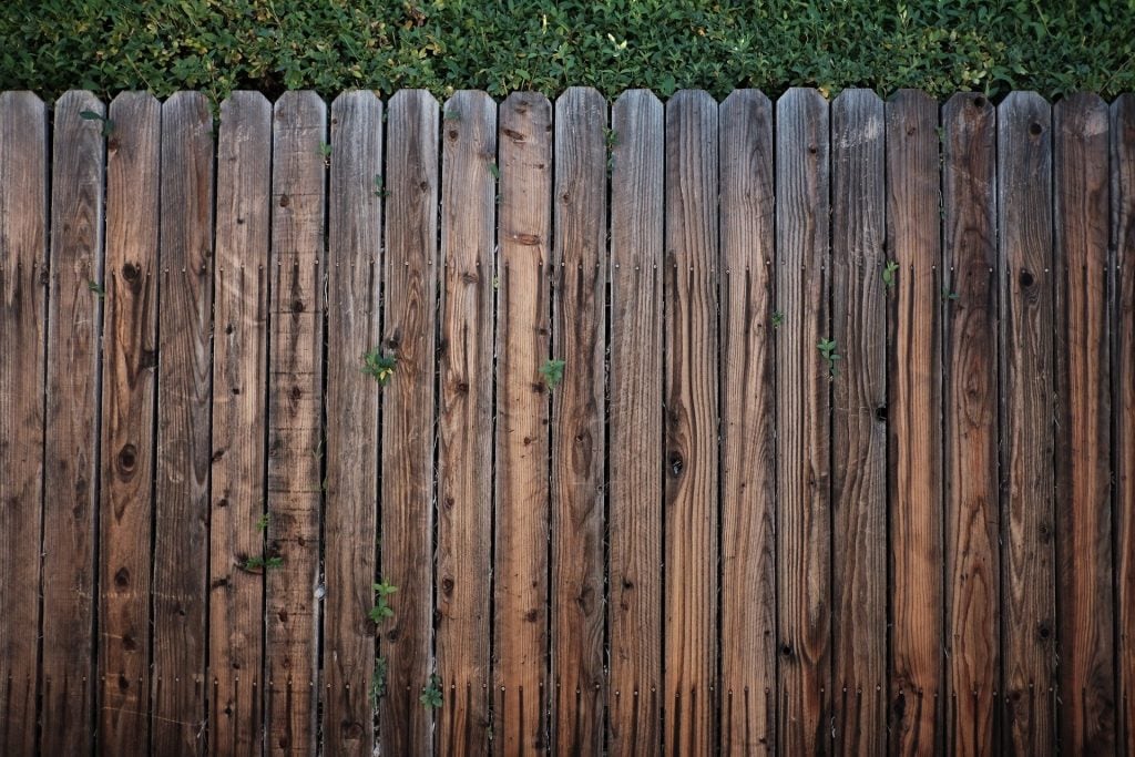 Wood Panel Fence