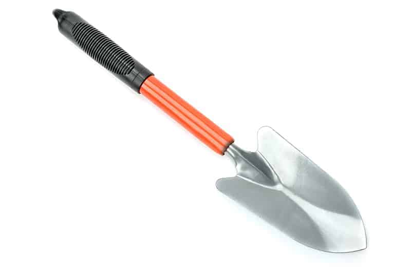 Hand sales held shovel