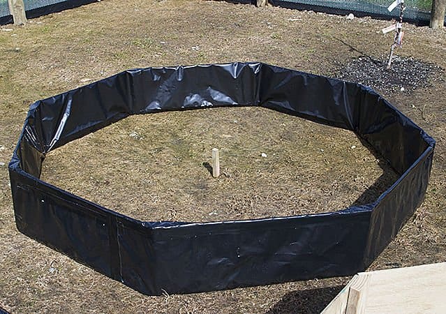 Octagonal raised beds