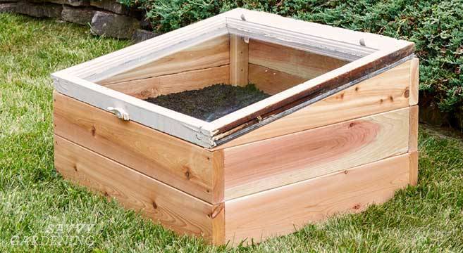 Old Windows Cold Frame Raised Bed