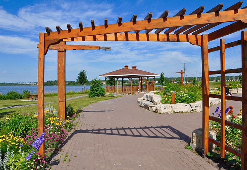 Asymmetrical Wooden Trellis