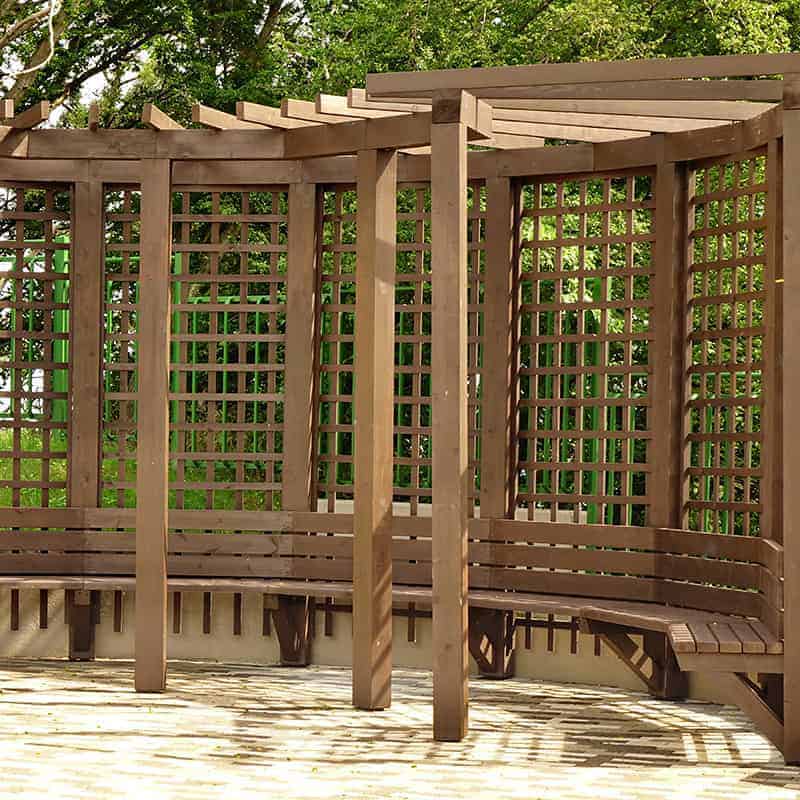 Lattice Seating Area