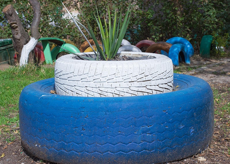 Double Tire Planter