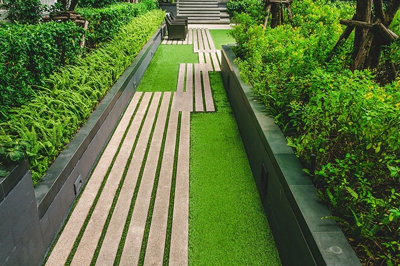 Contemporary Wooden Walkway