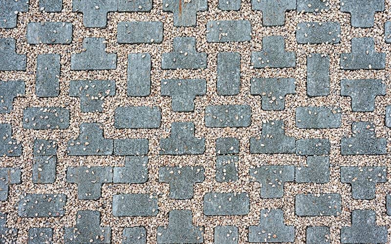 Irregular Brick Patterned Path