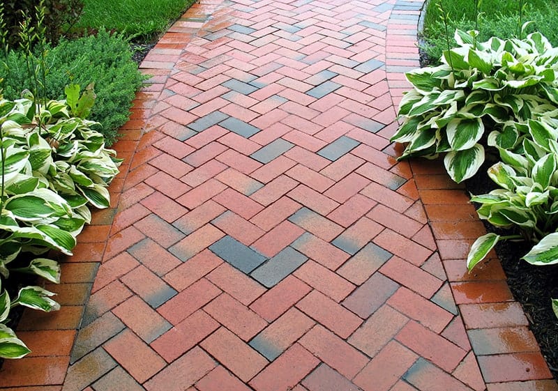 Red Herringbone